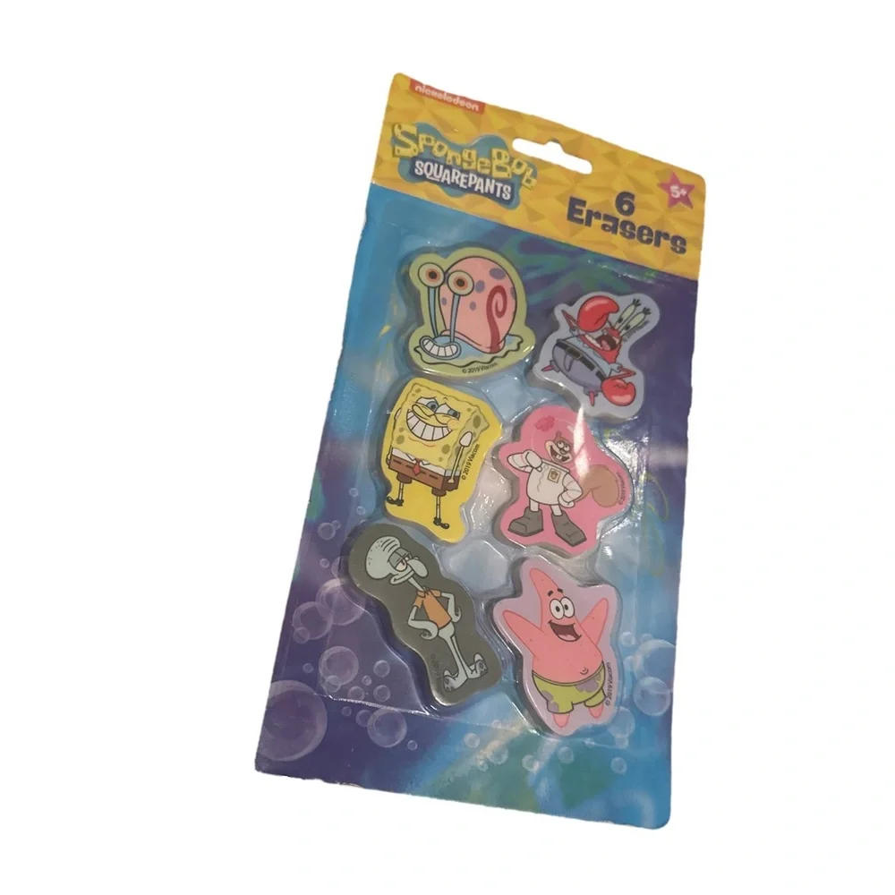 SpongeBob SquarePants 6 pk Erasers